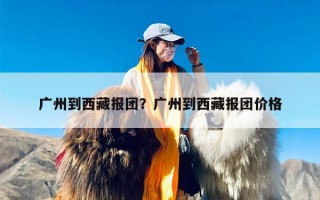 广州到西藏报团？广州到西藏报团价格