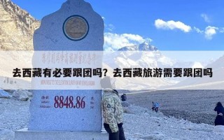 去西藏有必要跟团吗？去西藏旅游需要跟团吗