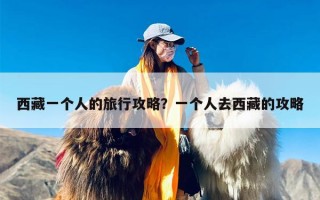 西藏一个人的旅行攻略？一个人去西藏的攻略