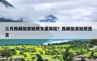 三月西藏旅游拍照文案简短？西藏旅游拍照感言