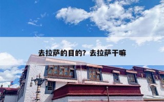 去拉萨的目的？去拉萨干嘛