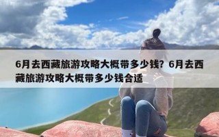 6月去西藏旅游攻略大概带多少钱？6月去西藏旅游攻略大概带多少钱合适