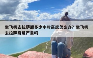 坐飞机去拉萨后多少小时高反怎么办？坐飞机去拉萨高反严重吗