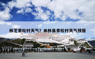 林芝索松村天气？米林县索松村天气预报