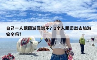自己一人跟团游靠谱不？1个人跟团出去旅游安全吗?