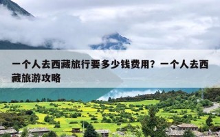 一个人去西藏旅行要多少钱费用？一个人去西藏旅游攻略