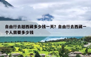 自由行去趟西藏多少钱一天？自由行去西藏一个人需要多少钱