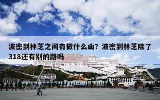 波密到林芝之间有做什么山？波密到林芝除了318还有别的路吗