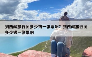 到西藏旅行团多少钱一张票啊？到西藏旅行团多少钱一张票啊