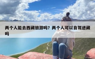两个人能去西藏旅游吗？两个人可以自驾进藏吗
