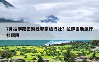 7月拉萨跟团游找哪家旅行社？拉萨当地旅行社跟团