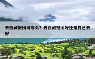 去西藏报团可靠么？去西藏报团好还是自己去好