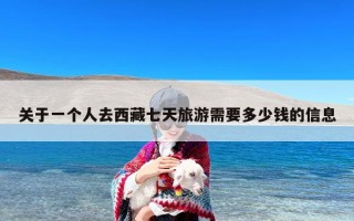 关于一个人去西藏七天旅游需要多少钱的信息