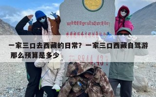 一家三口去西藏的日常？一家三口西藏自驾游 那么预算是多少