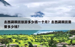 去西藏跟团旅游多少钱一个月？去西藏跟团需要多少钱?