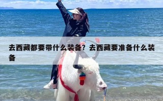 去西藏都要带什么装备？去西藏要准备什么装备