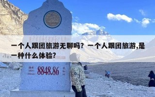 一个人跟团旅游无聊吗？一个人跟团旅游,是一种什么体验?