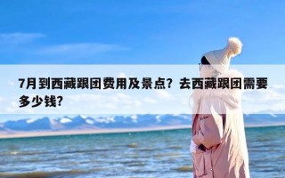 7月到西藏跟团费用及景点？去西藏跟团需要多少钱?