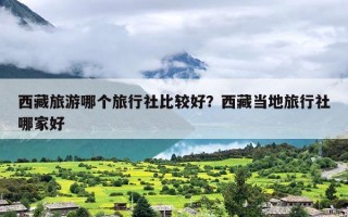 西藏旅游哪个旅行社比较好？西藏当地旅行社哪家好