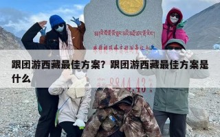 跟团游西藏最佳方案？跟团游西藏最佳方案是什么