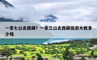 一家七口去西藏？一家三口去西藏旅游大概多少钱