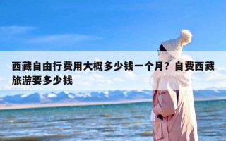 西藏自由行费用大概多少钱一个月？自费西藏旅游要多少钱