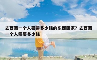 去西藏一个人要带多少钱的东西回家？去西藏一个人需要多少钱