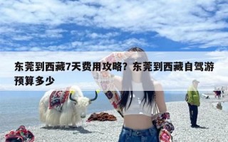 东莞到西藏7天费用攻略？东莞到西藏自驾游预算多少