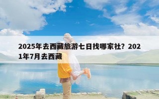 2025年去西藏旅游七日找哪家社？2021年7月去西藏