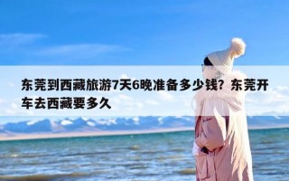 东莞到西藏旅游7天6晚准备多少钱？东莞开车去西藏要多久