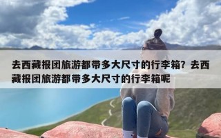 去西藏报团旅游都带多大尺寸的行李箱？去西藏报团旅游都带多大尺寸的行李箱呢