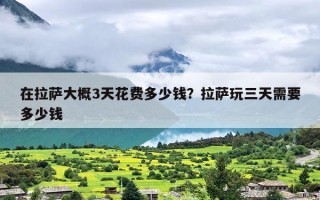 在拉萨大概3天花费多少钱？拉萨玩三天需要多少钱