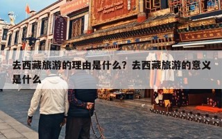 去西藏旅游的理由是什么？去西藏旅游的意义是什么