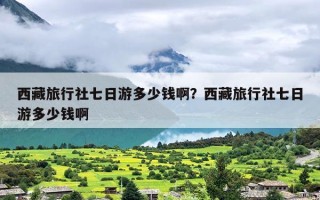 西藏旅行社七日游多少钱啊？西藏旅行社七日游多少钱啊