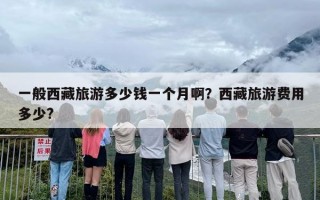 一般西藏旅游多少钱一个月啊？西藏旅游费用多少?