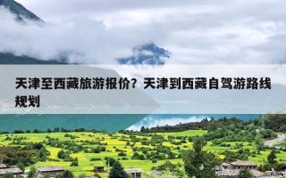 天津至西藏旅游报价？天津到西藏自驾游路线规划