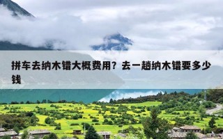 拼车去纳木错大概费用？去一趟纳木错要多少钱