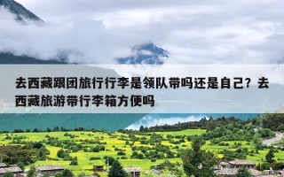 去西藏跟团旅行行李是领队带吗还是自己？去西藏旅游带行李箱方便吗