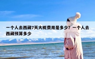 一个人去西藏7天大概费用是多少？一个人去西藏预算多少