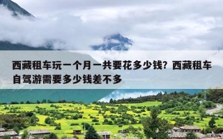 西藏租车玩一个月一共要花多少钱？西藏租车自驾游需要多少钱差不多