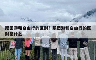 跟团游和自由行的区别？跟团游和自由行的区别是什么