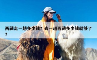 西藏走一趟多少钱？去一趟西藏多少钱就够了?