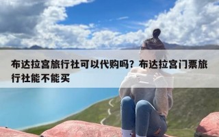布达拉宫旅行社可以代购吗？布达拉宫门票旅行社能不能买