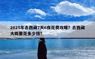2025年去西藏7天6夜花费攻略？去西藏大概要花多少钱?