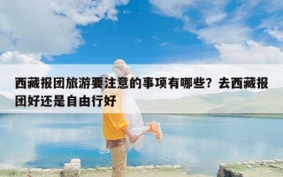 西藏报团旅游要注意的事项有哪些？去西藏报团好还是自由行好
