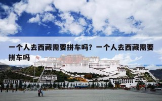 一个人去西藏需要拼车吗？一个人去西藏需要拼车吗
