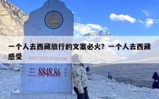 一个人去西藏旅行的文案必火？一个人去西藏感受