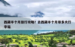 西藏半个月旅行攻略？去西藏半个月带多大行李箱