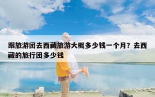 跟旅游团去西藏旅游大概多少钱一个月？去西藏的旅行团多少钱