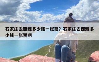 石家庄去西藏多少钱一张票？石家庄去西藏多少钱一张票啊